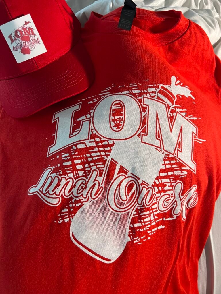 LOM Lunch On Me S, M, Lg, Xl, and 2X
